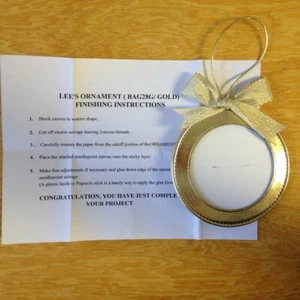 Lee Needlearts Gold tone ornament finishing case self finishing Needlework - Picture 1 of 2