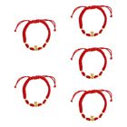  5 Pieces Armband Jahr Des Kaninchens Red String Weihnachtsarmband Paar Modelle