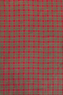 Vintage Red & Green Plaid Woven Cotton Christmas/Holiday Fabric~44" x 1 7/8 YRDS - Image 1 of 4