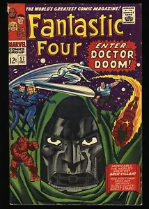 Fantastic Four #57 FN+ 6.5 Doctor Doom Silver Surfer Appearance Marvel 1966 - Picture 1 of 2