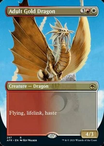 MTG ADULT GOLD DRAGON EXC - DRAGO D'ORO ADULTO - AFR X EN - MAGIC - Picture 1 of 1
