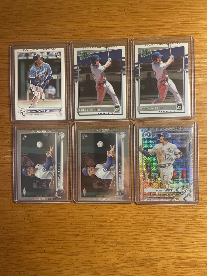 Bobby Witt Jr. Royals 2020 Rookie Lot (6) w/ Mega Refractor & Topps Chrome MINT - Image 1 of 1