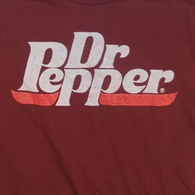 Camiseta Dr Pepper Para Hombre XL Roja 100% Algodón Logo Cuello Redondo Manga Corta Pullover Foto 1 de 4