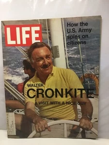 Life - March 26, 1971 Walter Cronkite, How The US Army Spies On Citizens - Picture 1 of 1