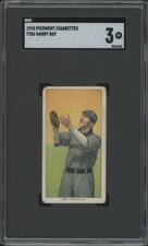 1909 T206 HARRY BAY NNO VG SL PIEDMONT 350 SGC 3 BASEBALL NASHVILLE VOLUNTEERS