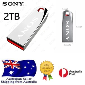 SONY Original Flash Drives 2TB USB 3.0 Mini High Speed Metal Pendrive Stick Wate - Picture 1 of 7