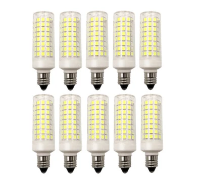 10pcs E11 Mini Base LED bulb 7W 110V 120V 102Led Ceramics Ceiling Fans Lights N - Image 1 of 4