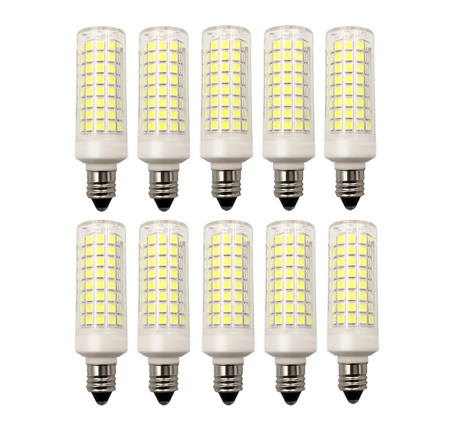 10pcs E11 Mini Base LED bulb 7W 110V 120V 102Led Ceramics Ceiling Fans Lights N - Image 1 of 4
