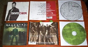 (2) CDs: CHRIS DAUGHTRY & DAVID COOK SELF-TITLED - AMERICAN IDOL NO CASES EX !! - Picture 1 of 2