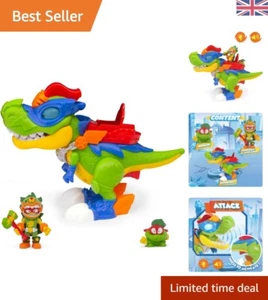Dynamic H-Rex Superdino Action Figure with Lights - Fun for Little Heroes! - Picture 1 of 9