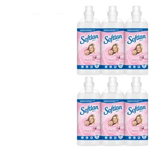 6x1L Softlan Ultra 24|7 Weichspüler Weich & mild | Mandelmilch 270WL - Bild 1 von 3