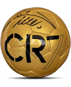 CR7 MUSEU Original handsignierter Autogramm Ball Cristiano Ronaldo Unterschrift - Bild 1 von 2