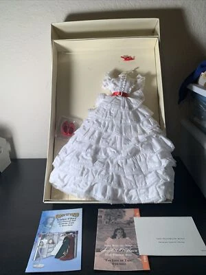 Franklin Como Nuevo Lo que el viento se llevó Scarlett FOR THE LOVE OF TARA Muñeca Conjunto Vestido Foto 1 de 4