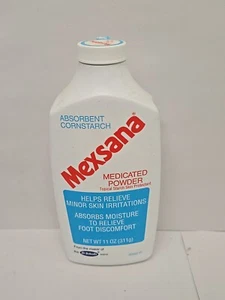 Mexsana Absorbent Cornstarch Medicated Powder - 11 oz Big Bottle New Sealed - Picture 1 of 8
