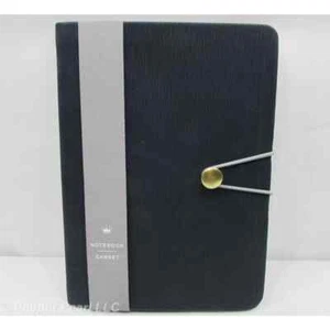 Notebook Journal Diary Carnet Hallmark Black Button Band Clasp 7" x 5" - Picture 1 of 4