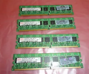 HP 444908-051 Hynix 4GB(4x1GB) 2Rx8 PC2-6400E-666-12 Memory - Picture 1 of 2
