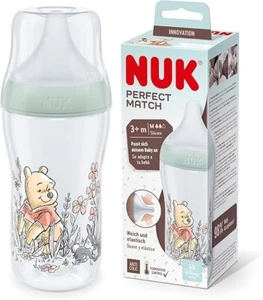 NUK Perfect Match Winnie the Pooh Baby Bottle Temperature Control 3+ Month 260ml - Picture 1 of 5