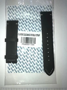 TRIBE CINTURINO PELLE NERO PER OROLOGI MODELLI CLASSIC ELEGANCE NUOVO - Imagen 1 de 2