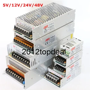 AC 110V-220V TO DC 5V 12V 24V Switch Power Supply Driver Adapter LED Strip Light - Picture 1 of 6