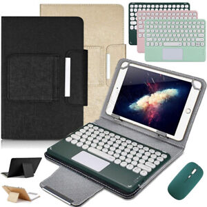 For iPad 6/7/8/9/10th Gen Air 4 5 Pro 11 Leather Case Touchpad Keyboard Mouse