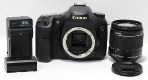 Canon EOS 7D 18MP DSLR Camera w/18-55mm f3.5-5.6 IS II Lens + Battery, Charger - Picture 1 of 20