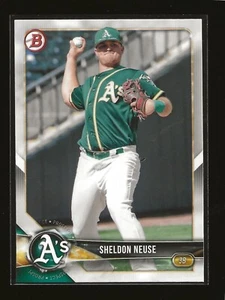 2018 Bowman Draft Sheldon Neuse Oakland Athletics (#BD-123) - Picture 1 of 2