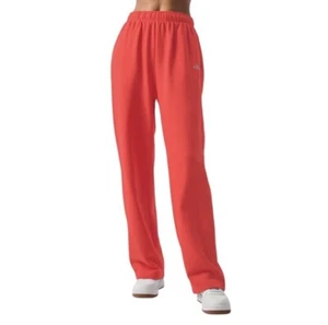 Pantalón Deportivo Alo Yoga Accolade Pierna Recta Rojo Caliente Verano M - Imagen 1 de 8