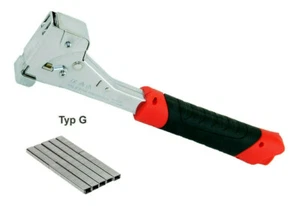 Profi Hammertacker Typ G 6-14 mm inkl. 1000 Tackerklammern TypG 12 mm Handtacker - Bild 1 von 2