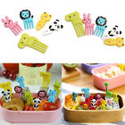 10Pcs Mini Kids Animal Food Fruit Picks Forks Lunch Box Decor Tool P0g2