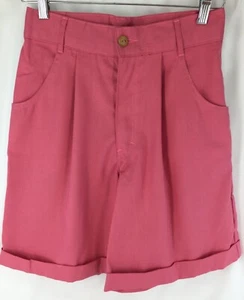 Hang Ten Pink 100% Cotton Shorts Vintage Size 7/8 NOS 190514MFC/WBS - Picture 1 of 9