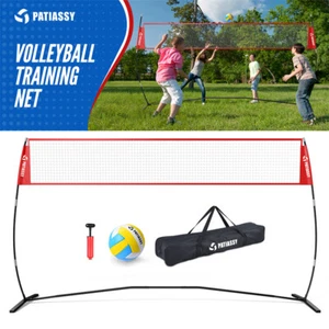 Rete pratica pallavolo autoportante portatile 14' altezza regolabile per cortile - Foto 1 di 8