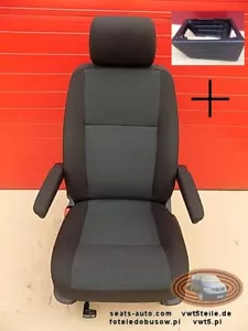 Seat VW T6 T5 front passenger SIMORA with base adjustments armrests - Picture 1 of 2