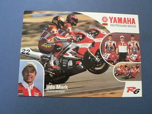 INFO FAN CARD UDO MARK TEAMMANAGER WEGRACE ROADRACE R6 YAMAHA DEUTSCHLAND RACING