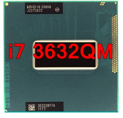 Intel Core i7 3632QM CPU 2.2GHz Quad-Core 35W SR0V0 Socket G2 Laptop Processor - Photo 1/3