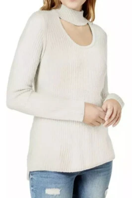 💥💥Kensie Mujer Marfil Acanalado Tejido Gargantilla Suéter Top M Nuevo con Etiquetas Az-1403💥💥 Foto 1 de 2