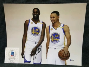 KEVIN DURANT Autographed Golden State Warriors 11x14 photo. BECKETT - Picture 1 of 4