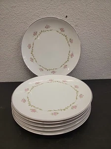 Lot of 6 Vintage Style House Fine China Serenade Serving/Dinner Plates 10 1/2" - Picture 1 of 11
