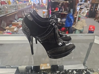 Gucci Wimbeldon Black/grey Vintage high heels Size 38 - Image 1 of 4