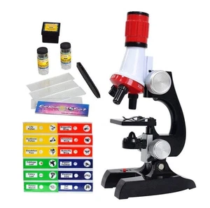 Science Kits for Kids Beginner Microscope with LED 100X 400X and 1200X-Includ... - Picture 1 of 8