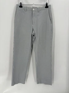 Polo Ralph Lauren Vintage Seersucker Pants Mens 32 Blue White Striped Cotton - Picture 1 of 17