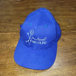Nando Wein Fragolino Hut Promo Schnaps Strichmännchen Strapback blaue Kappe - Bild 1 von 9