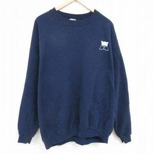 XL Used Jersey Long Sleeve Sweat Mens 00s WA Plus Size Crew Neck Used SSYR-0 - Picture 1 of 4