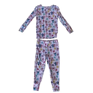 Juego de PJ Disney Posh Peanut Lavender Stitch - Talla 3T-4T - Imagen 1 de 6