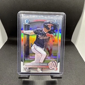 Carlos Tavares Prospect 2025 Bowman Chrome Refractor 1st Bowman #BCP-28 SN/499 - Bild 1 von 2