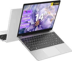 2025 Newest PC Portatile 14 Pollici Laptop Win 11 256 GB ROM Celeron N4020 2.4G+ - Foto 1 di 12
