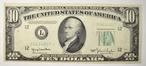 1950 $10 FRN SAN FRANCISCO *STAR*! ~ XF/AU!  INV#807 - Picture 1 of 2
