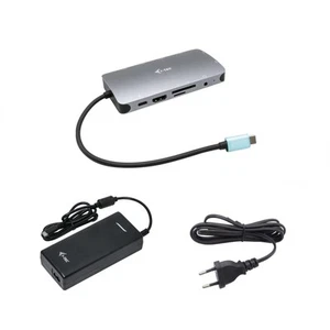 i-tec USB-C 4K Metal Nano Docking Station with 100 W Power Supply - 1x HDMI 1x V - Afbeelding 1 van 8