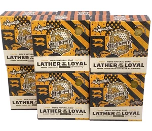 8x Dr Squatch Soap Harry Potter Hufflepuff ‘Lather Of The Loyal’ 5oz Medium Grit - Picture 1 of 8