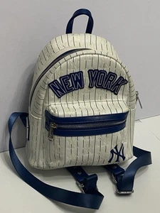 NY Yankee Backpack Funko/Loungefly mini backpack NY Yankee pinstripes - Picture 1 of 13
