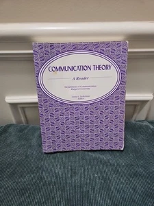 VGUC COMMUNICATION THEORY: A READER 1st Edition by RUTGERS UNIVERSITY - Picture 1 of 8